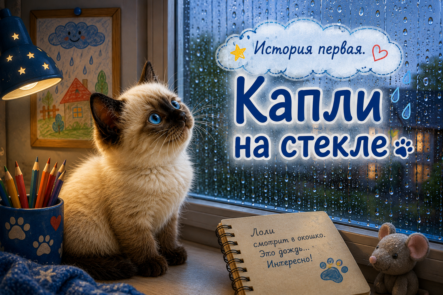 Капельки на стекле